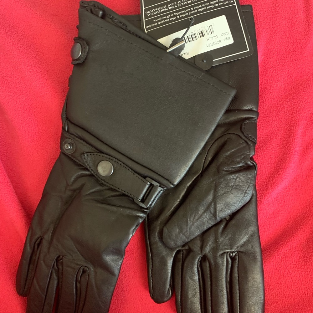 Leather motorcycle gloves NWT